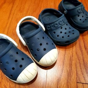 Toddler crocs 2 pairs size 5+6
